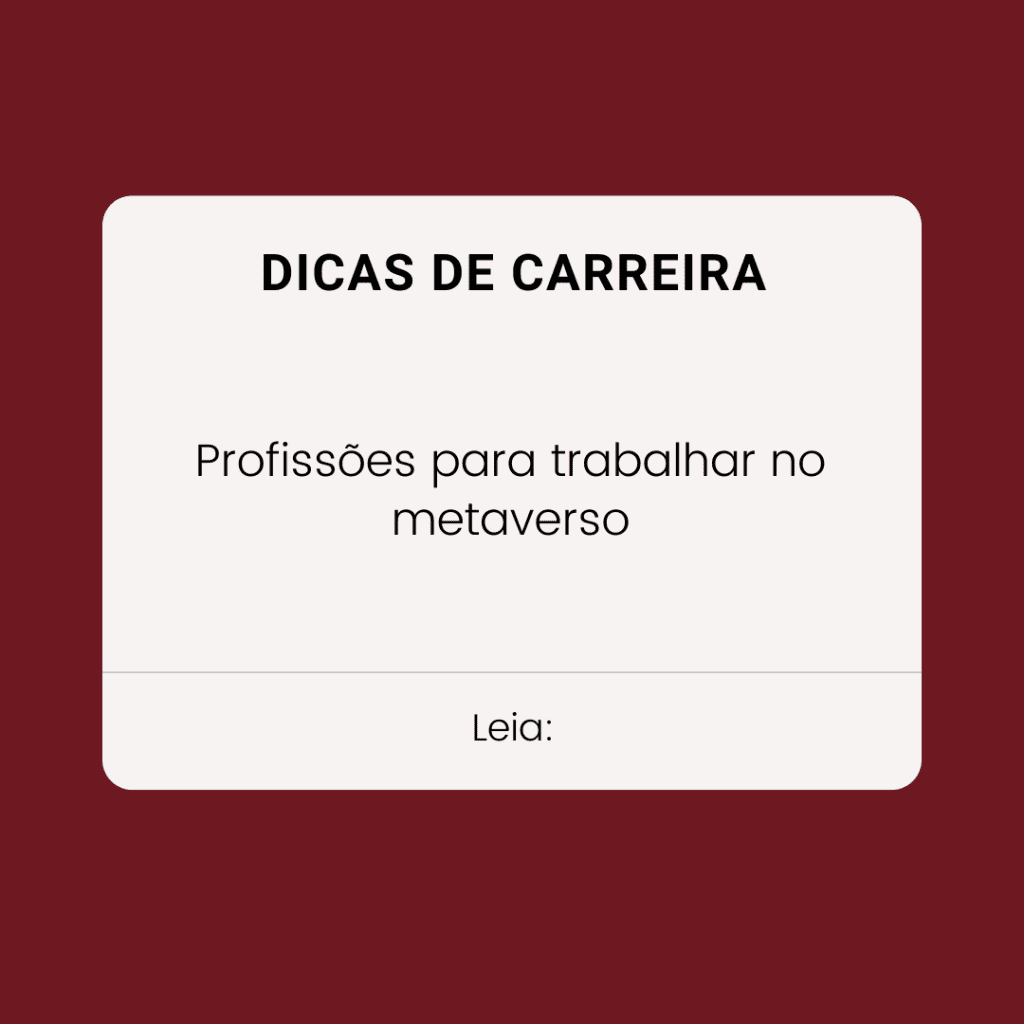 Quer trabalhar no metaverso? Vagas começam a aparecer no Brasil